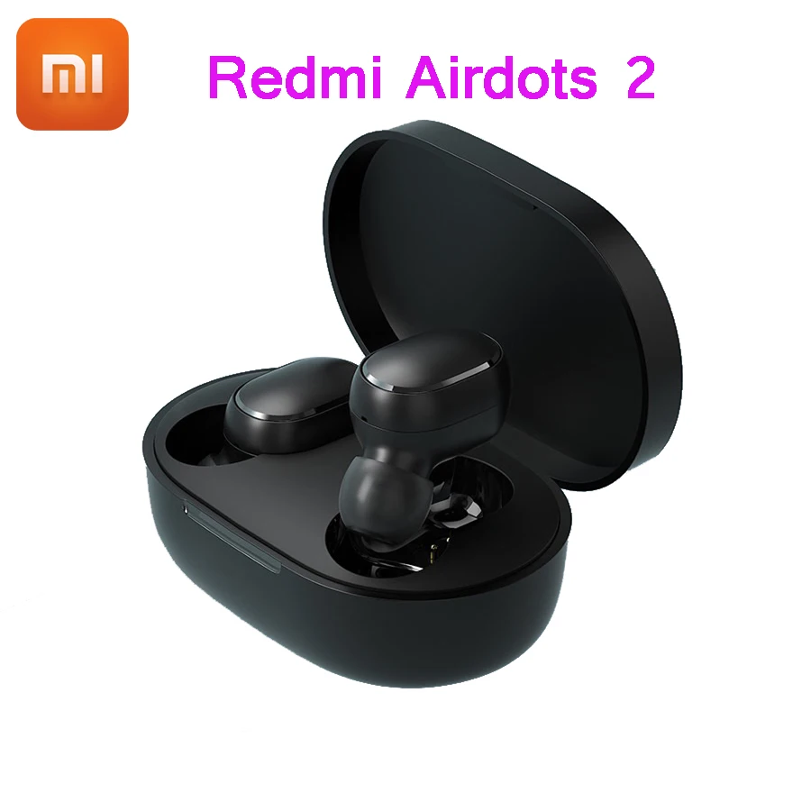Novi Originalni Xiaomi Redmi Airdots 2 TWS zmanjšanje Hrupa Bluetooth Slušalke Stereo bas 5.0 Z Mikrofonom za Prostoročno Čepkov AI Contro