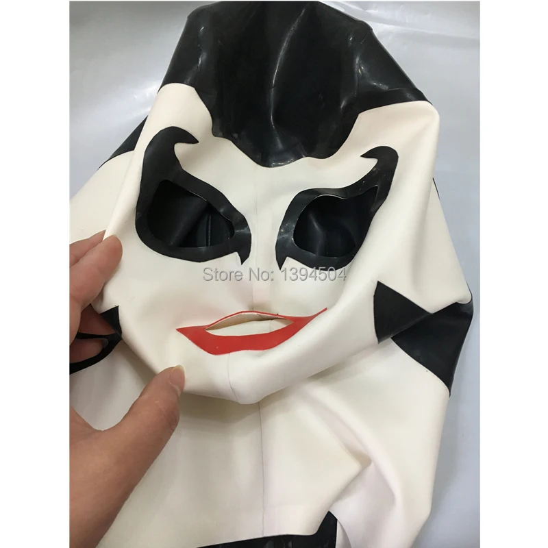 Novi seksi izdelki, ženski ženske iz Lateksa drama gledališke Masko ročno Dihalne nazaj zip prilagodite velikost Fetiš kostum zentai