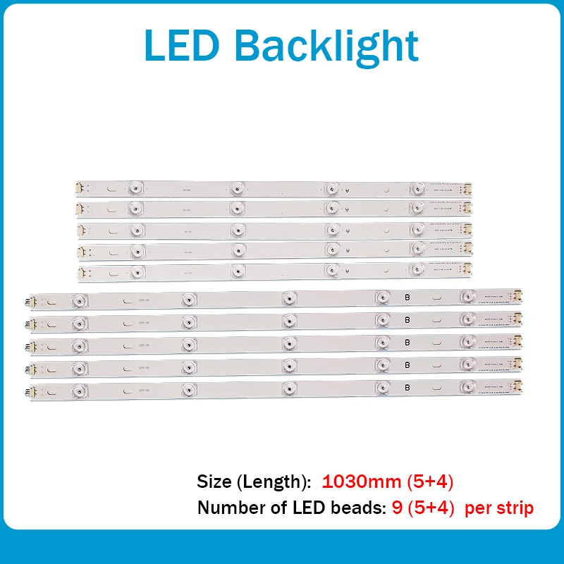 Novih 10 KOS/set LED osvetlitve ozadja trakovi Zamenjava za LG 50LB650V Innotek DRT 3.0 50 A B 6916L 1736A 1735A 1978A 1979A LC500
