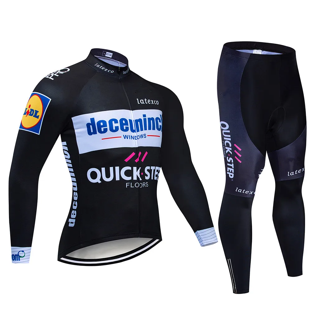 Novo 2021 Hitro korak Men ' s Long Sleeve Kolesarjenje Jersey Set Ropa maillot Ciclismo Pro team MTB Kolo Prostem Oblačila 9D Bib Hlače
