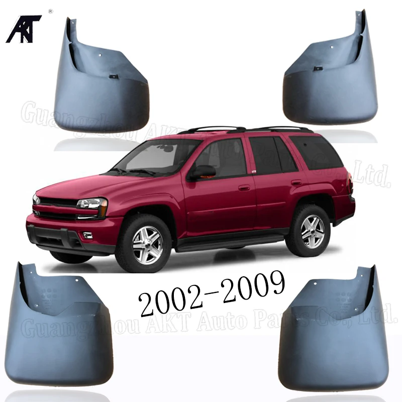 Novo 4PCS Splash Varovala Blato Zavihki za 2002-2009 Chevrolet Trailblazer Spredaj & Zadaj Avto Blato Zavihki Oblikovani BLATO ZAVIHKI