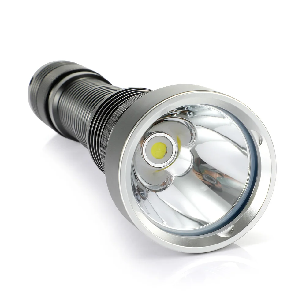 Novo Aluminija XHP70 Rumena/Bela Svetloba LED Potapljaška Svetilka Podvodni Nepremočljiva 6000 Lumnov Baklo Pohodništvo, Kampiranje Bliskovke