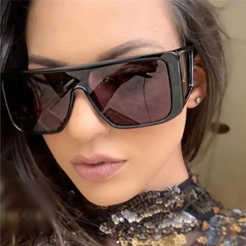 Novo blagovno Znamko Design Prevelik sončna Očala Moda za Ženske, Moške Kvadratnih Očala Goggle UV400 Odtenki Očala Gafas Oculos de sol