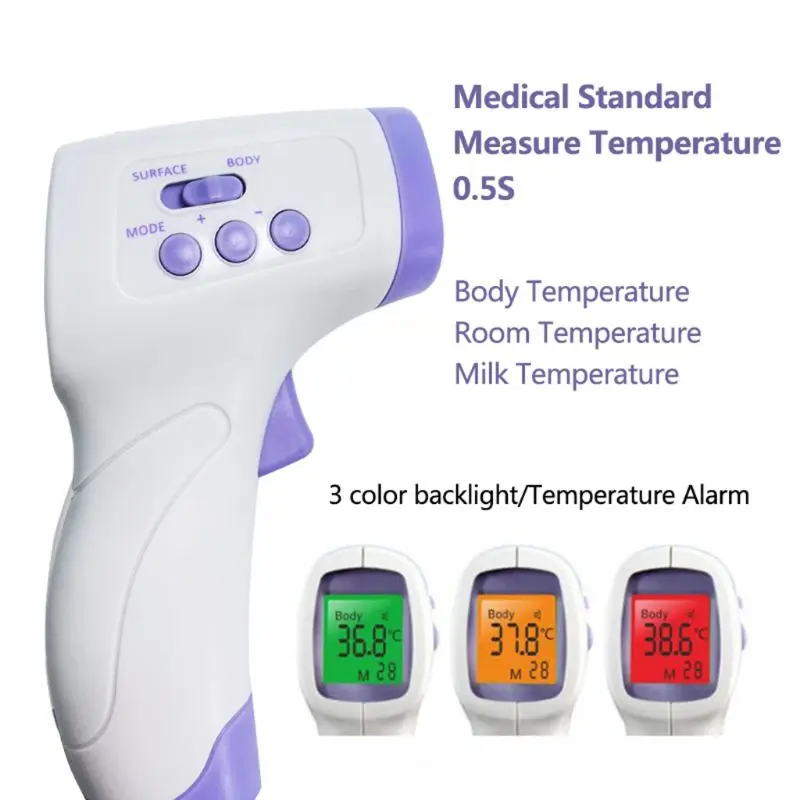 Novo Brezkontaktno Termometer Ir Termometer Čelo Telo Otroka, Odrasli Na Prostem Dom Digitalni Infrardeči Vročina Ušesni Termometer