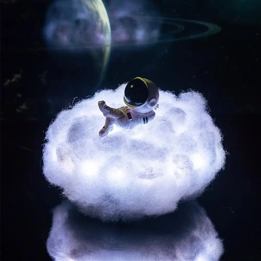 Novo Dropship Posebne LED Pisani Oblaki Astronavt Svetilko Z Mavrični Učinek Kot Otrok je Noč Svetlobe Ustvarjalno Darilo Leta 2020