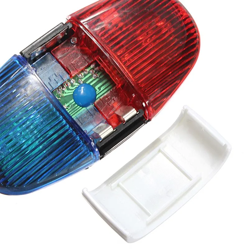 Novo Kolo 6 Utripajoče LED 4 Zvoke Policijske Sirene Trobenta Rog Zvonec Kolo Zadnje Luči XD88
