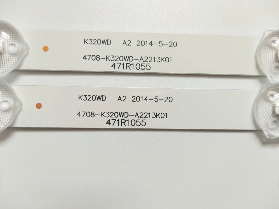 Novo Komplet 3 kosov 8LED 618mm tira retroiluminação LED par LE32D59 32PFL3045 K320WD 4708-K320WD-A2213K01 A4213K01 471R1055 471R1P53