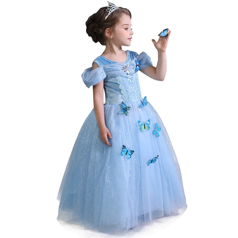 Novo leto 2020 Dekleta Cosplay Princesa Obleko Maturantski Večerne Obleke za Dekleta Božič Halloween Party Otroci Oblačila