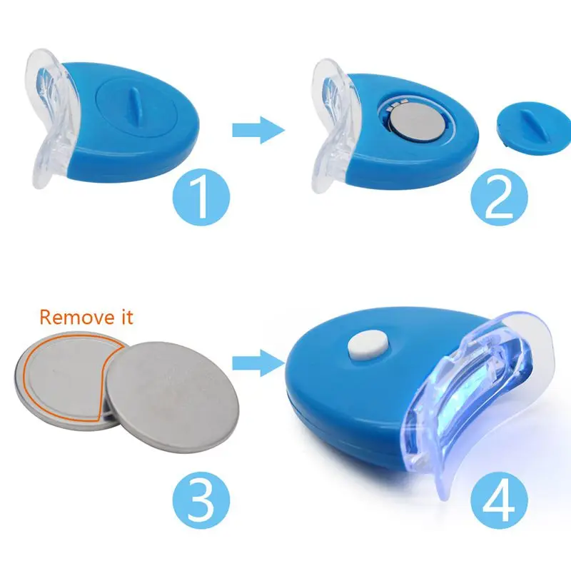 Novo Modro LED Beljenje Zob Pospeševalnik UV Svetlobo Zobni Laserska Lučka Lučka Orodje Zob Kozmetični Laserski Doma, Lepote, Zdravstveni Orodje