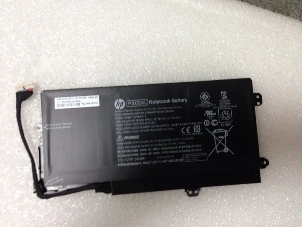 Novo originalno Baterijo za HP ENVY TouchSmart M6 14 14-k000 Sleekbook PX03XL K002TX K022DX HSTNN-LB4P TZN-C109 TZN-C110 TZN-C111