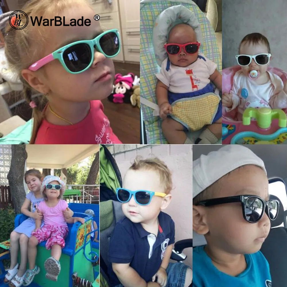 Novo Otroci Polarizirana sončna Očala Otrok Fantje Dekle sončna Očala Silikonska zaščitna Očala UV400 Očala Baby Odtenki Oculos Z Škatle