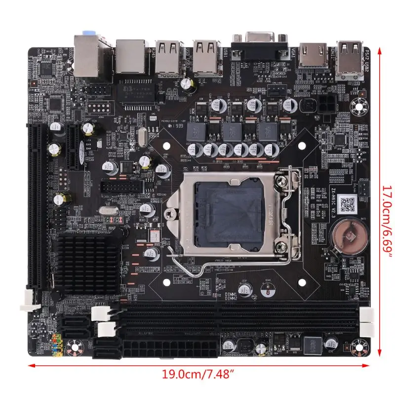 Novo P8H61-M LX3 PLUS R2.0 Desktop Motherboard H61 Socket LGA 1155 I3 I5, I7 DDR3 16 G uATX UEFI BIOS Mainboard X6HB