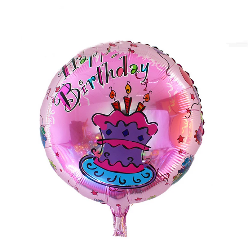 Novo prišli 18 inch 50 KOS/veliko Happy birthday balon roza torto okrogle baloni praznovanje okraski stranka