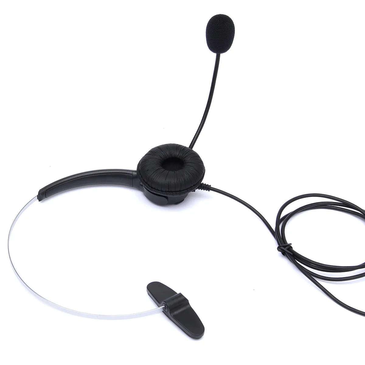 Novo RJ11 Slušalke Z Mikrofonom Nastavljivo Kovinsko Glavo Telefon Zmanjšanje Hrupa Slušalke Za Office klicni Center