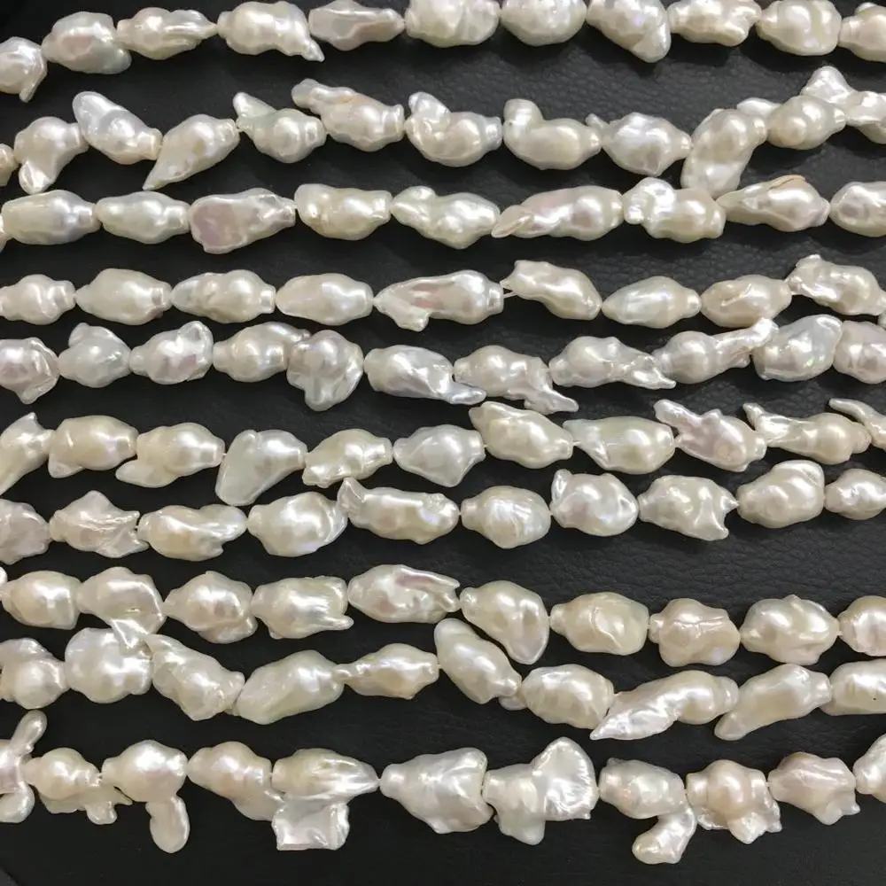 NOVO sladkovodnih biserov AA prerojeni keshi baročno bela naravo 15