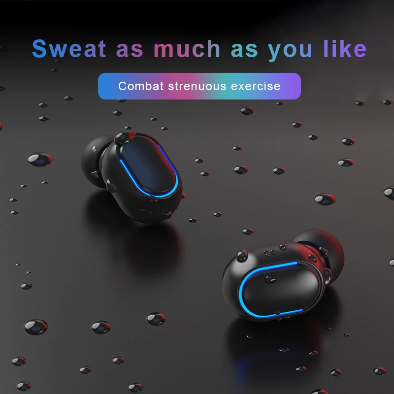 Novo TWS Bluetooth 5.0 Brezžične Slušalke Šport Nepremočljiva Čepkov Slušalke Z Mikrofonom Polnjenje Box Slušalke Brezžične Slušalke