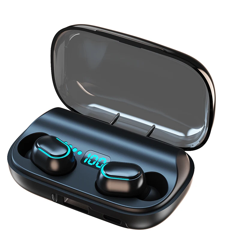 Novo TWS Bluetooth 5.0 Brezžične Slušalke Šport Nepremočljiva Čepkov Slušalke Z Mikrofonom Polnjenje Box Slušalke Brezžične Slušalke