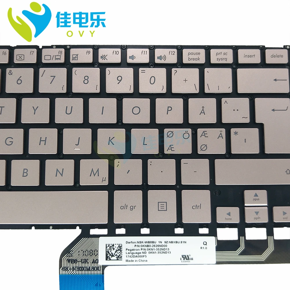 Novo UX360UA tipkovnico Za Asus Zenbook Flip UX360UA-C4160T UX360UA-1A UX360UA GK NE ND Laptop tipkovnici osvetljene 0KN1-351GR13