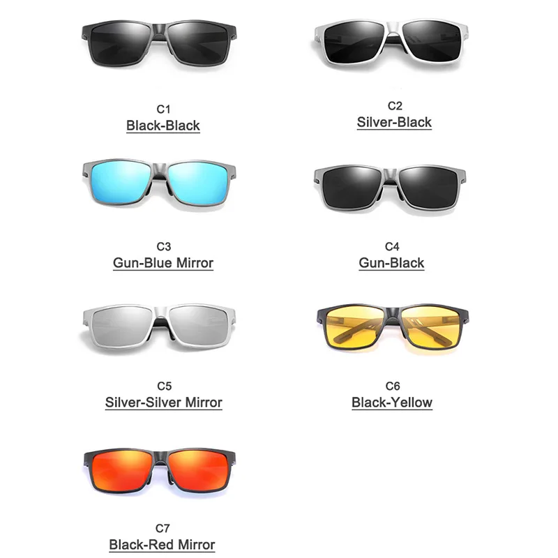 Novo Vse Aluminija Polarizirana sončna Očala za Moške in Ženske Voznik Ogledalo Ribiška Očala Visoke Kakovosti Očala