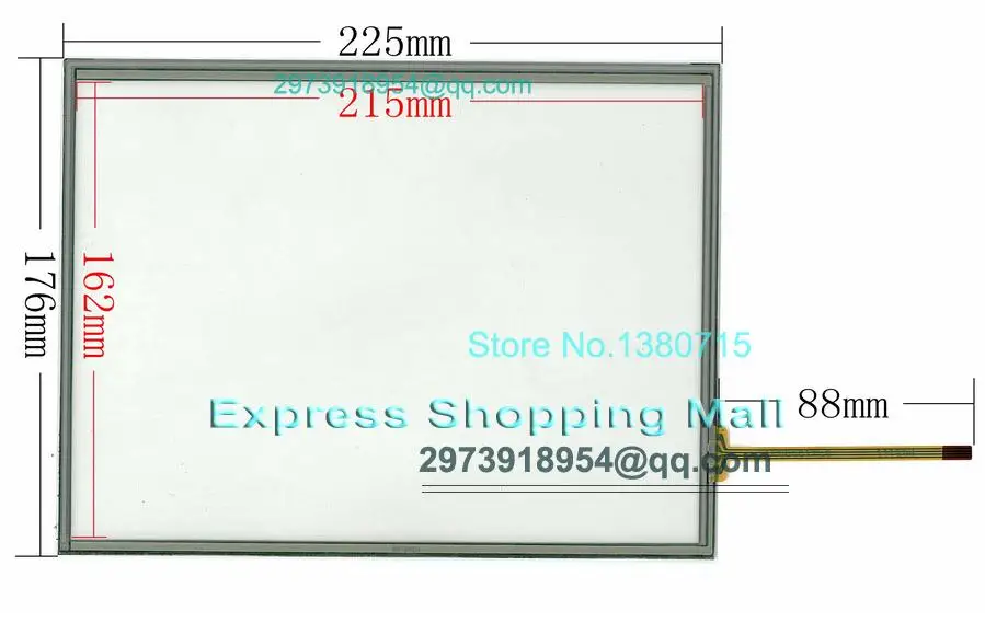 Novo za AMT9509B zaslon na dotik steklena Plošča
