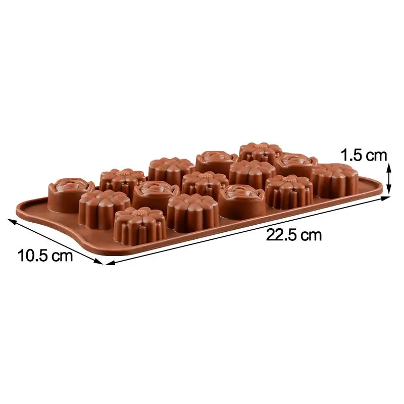 Novo Čokolada Silikonski Kalup Multi-oblike 3D Čokolada Plesni Sladkarije Plesni Praktično Peko Orodje Torto Dekoracijo Orodje DIY Prenosni