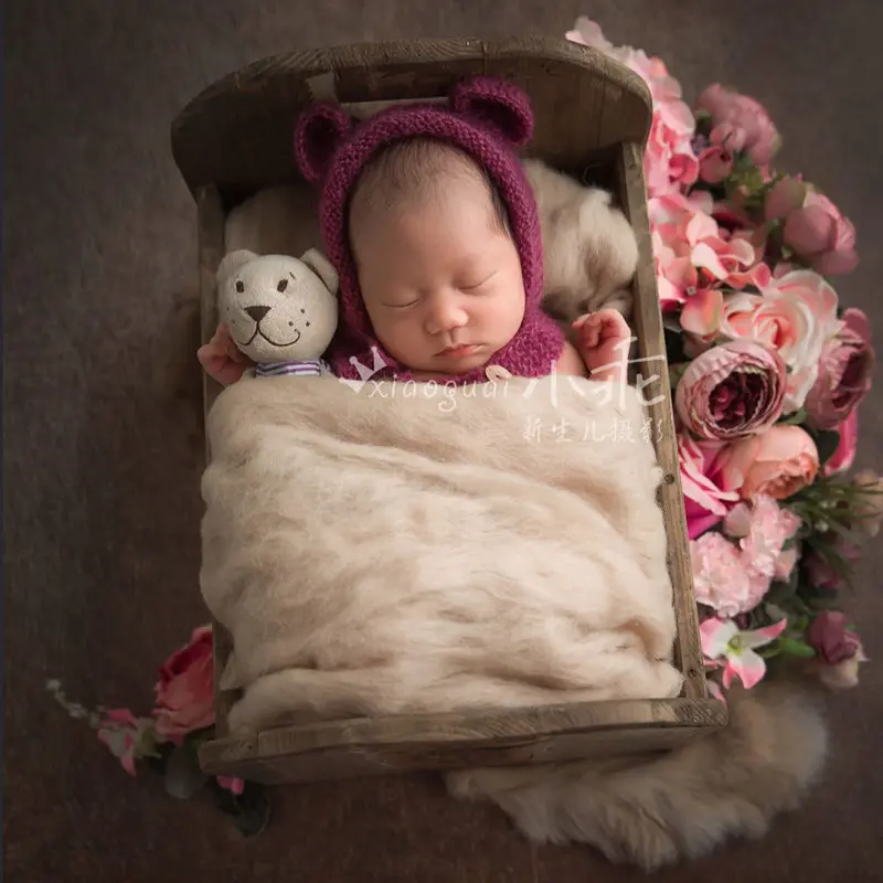 Novorojenček fotografija rekviziti,baby moher nosi splošno fotografiranje rekviziti