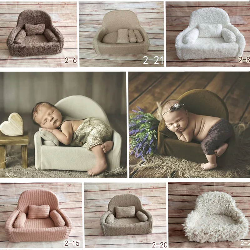 Novorojenček Fotografija Rekviziti Mini Predstavljajo Kavč z Blazino, Katedra Za Fotografijo Ustrelil Bebe Fotografia Acessorio Baby Foto Rekviziti Posteljo Boy