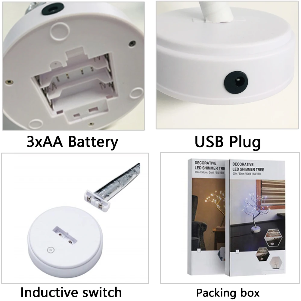 Nočna Lučka Mini Senzor za Nadzor Varčevanje z Energijo Svetilke Drevo Za dnevno Sobo, Spalnica Razsvetljavo podatkovnega kabla USB je Baterija, ki jih Upravlja Biser