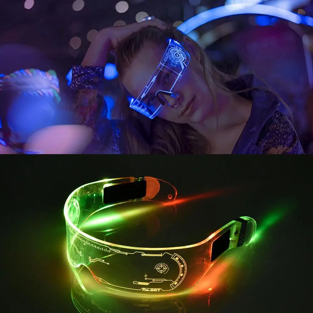 Nočno življenje LED sveti Očala, Party Svetlobna LED Očala sveti Očala Rave Kostum Stranka Dekor DJ Božični Okraski
