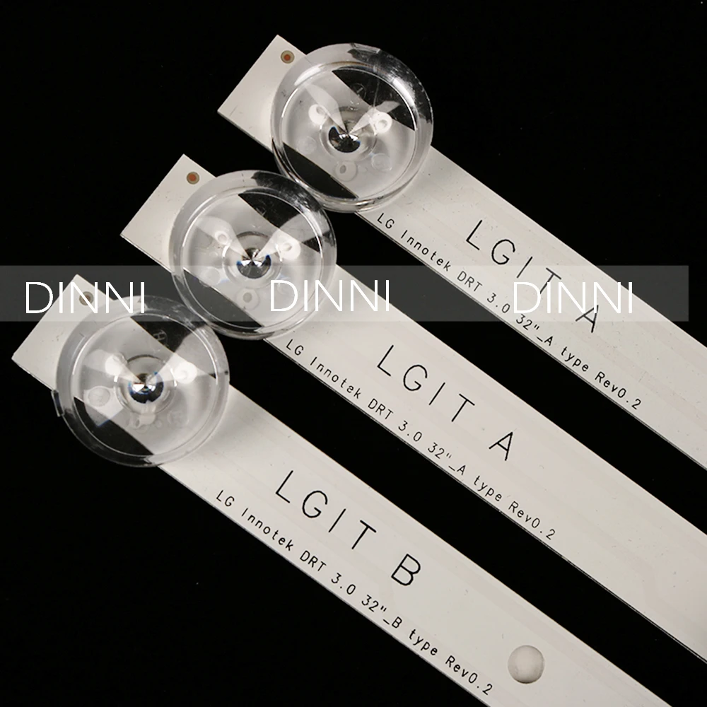 Nuevo 3 uds * 6LED 590mm tira de LED par iluminación trasera bar združljiv con LG 32LB561V UNI, zn B 32 pulgadas DRT 3,0 32 B
