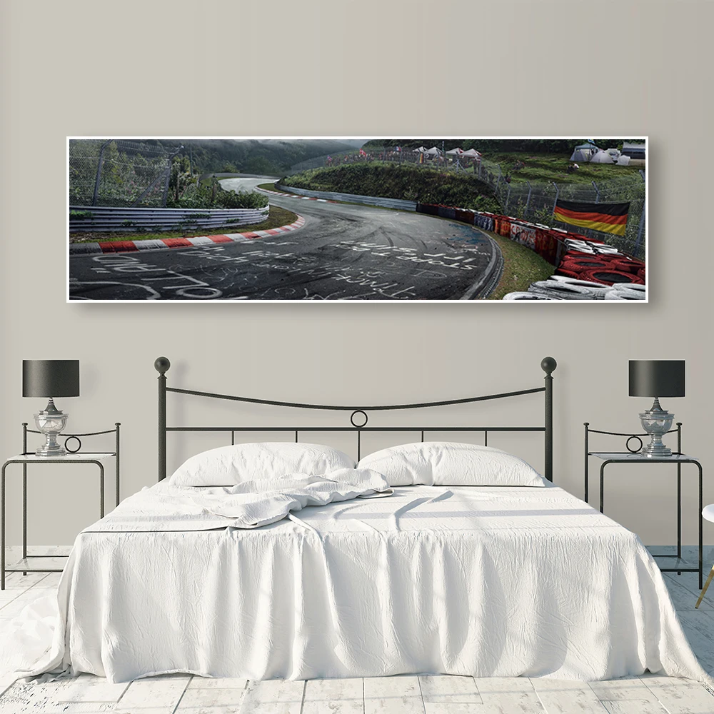 Nurburgring Rally Cesti Športni Avto Track HD Tiskanja Platno Slikarstvo Gozdna Krajina Wall Art Plakat Dnevni Sobi Doma Dekor Sliko