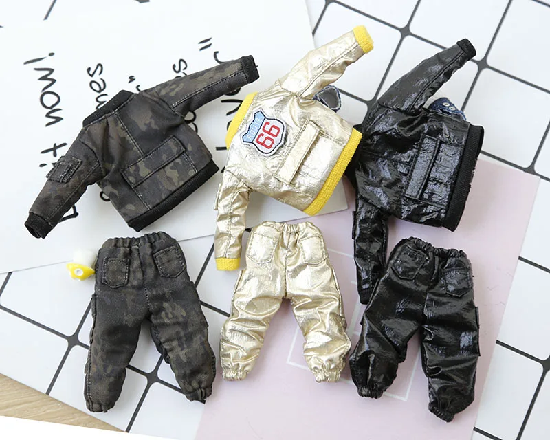 Ob11 baby plašč air Force 1/12 BJD otroška oblačila GCC solid-telo krog Molly P9 lutka obleko Lutka dodatki