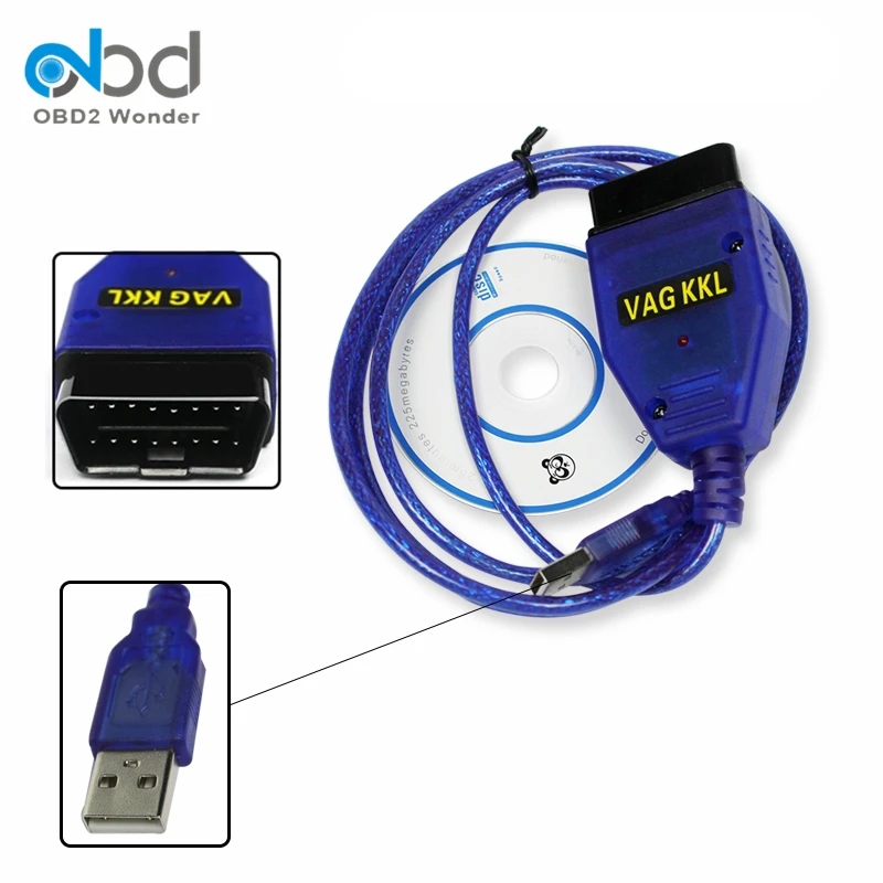 OBD2 USB Avtomobilski Diagnostični Kabel Za VAG Za Fiat KKL CH340 Čip Avto ECU Optičnega Orodje Za VAG USB Vmesnik Za VW/Audi/Škoda/Sedež