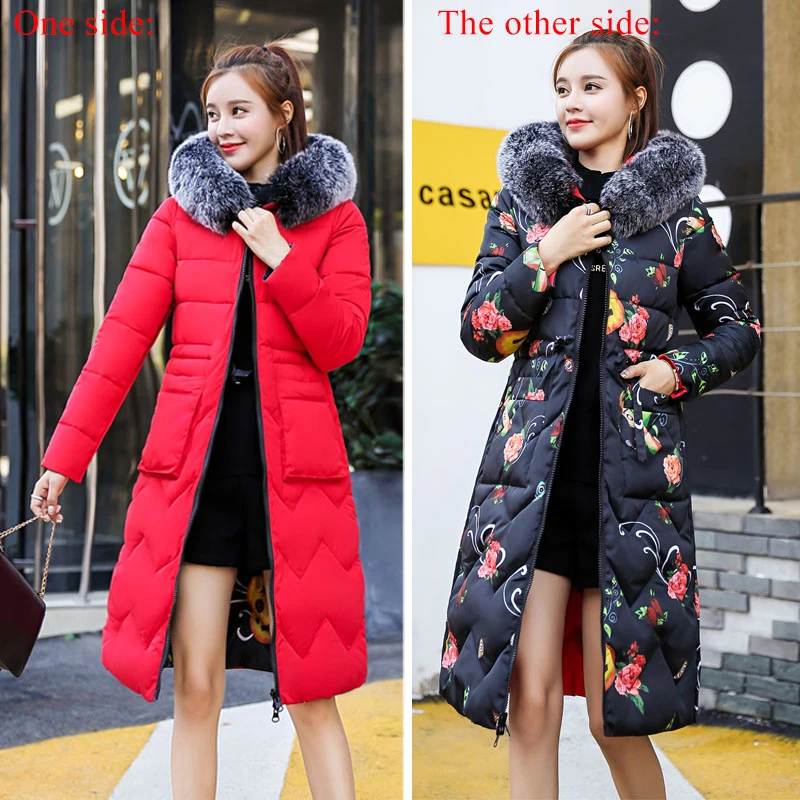 Obe Strani Lahko Nosijo Ženske Zimske Slim X-dolgo Jakno Plus Velikost Debele Hooded Parkas 2020 korejskem Slogu Plašč Chamarras De Mujer