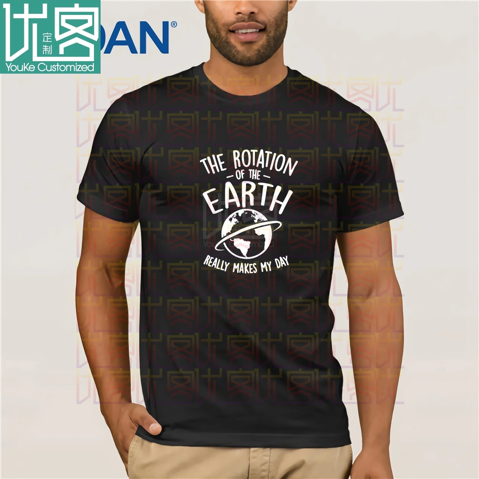 Oblačila Vrtenja Zemlje Res Naredi Moj Dan Prostora 4681 T-Shirt 2020 Herren Classic T-Shirt Kratek Rokav Tee