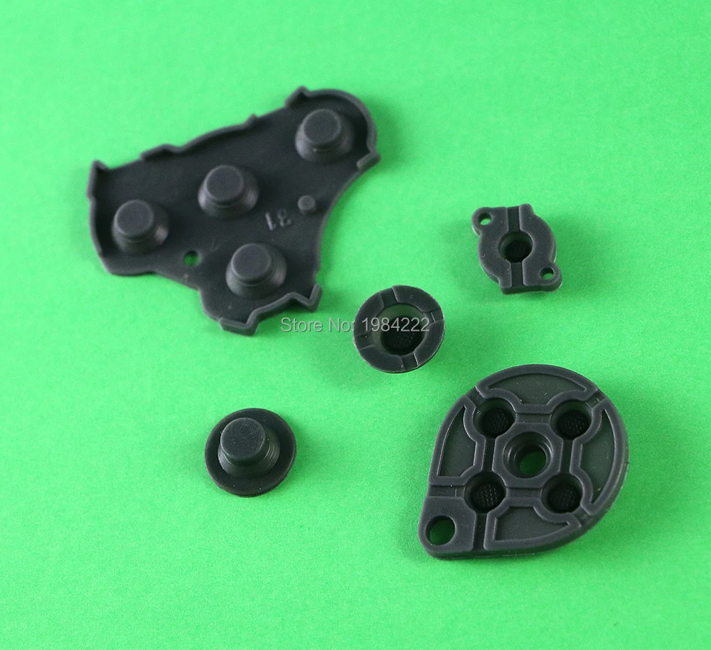 OCGAME 10sets/veliko Črno Visoke kakovosti Za Nintendo GameCube NGC Krmilnik Prevodni gumijasti Silikon Gumb Pad Zamenjave