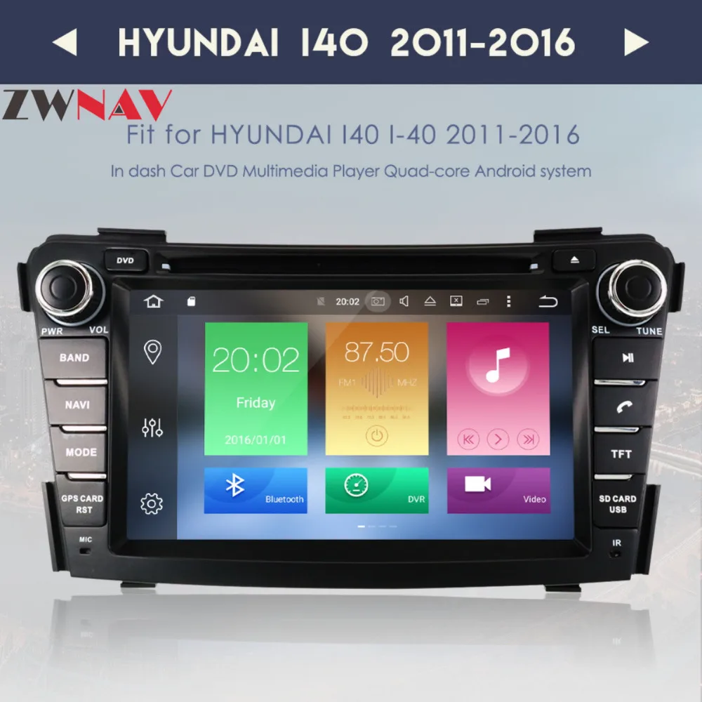 Octa Core Android 8.0 GPS Navigacija Multimedia Stereo Avto Radio HIfi Glasbeni Avto DVD Predvajalnik HYUNDAI I40 I-40 2011-2016