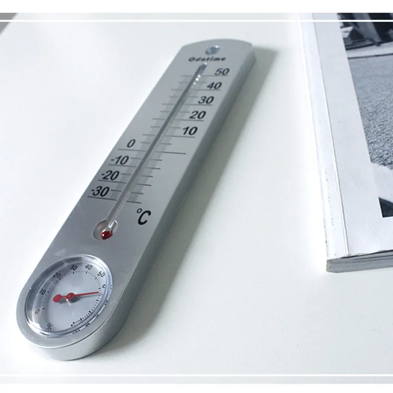 Odatime Steno, Vgrajen Termometer&Higrometer Doma Dekoracijo Gospodinjski Zunanja Temperatura Vlažnost Metrov z živo Srebro Kazalo