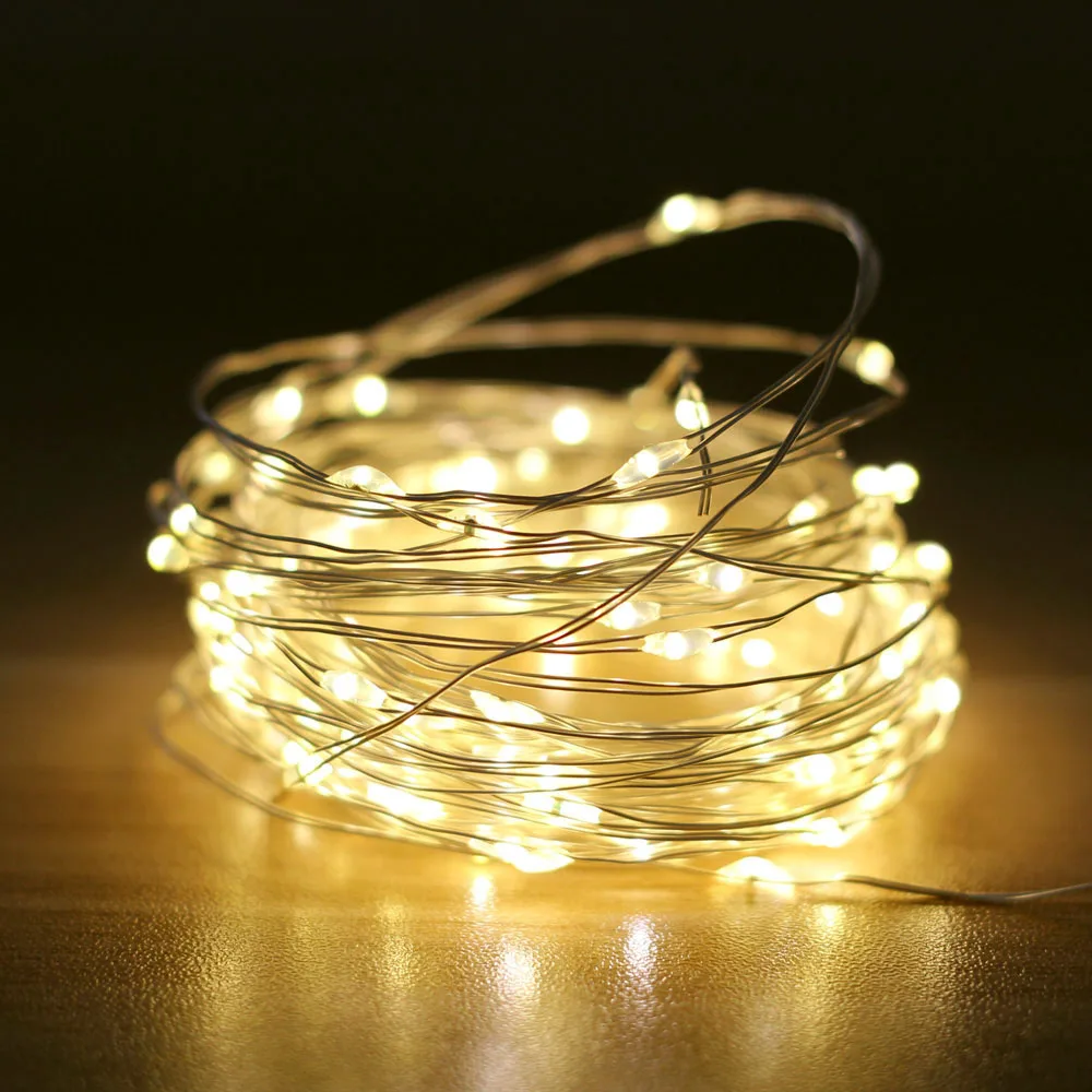 Oddaljen Nadzor LED Pravljice Garland Niz Luči baterijsko Novo Leto Božični Okraski za Dom Spalnica Počitnice Razsvetljavo
