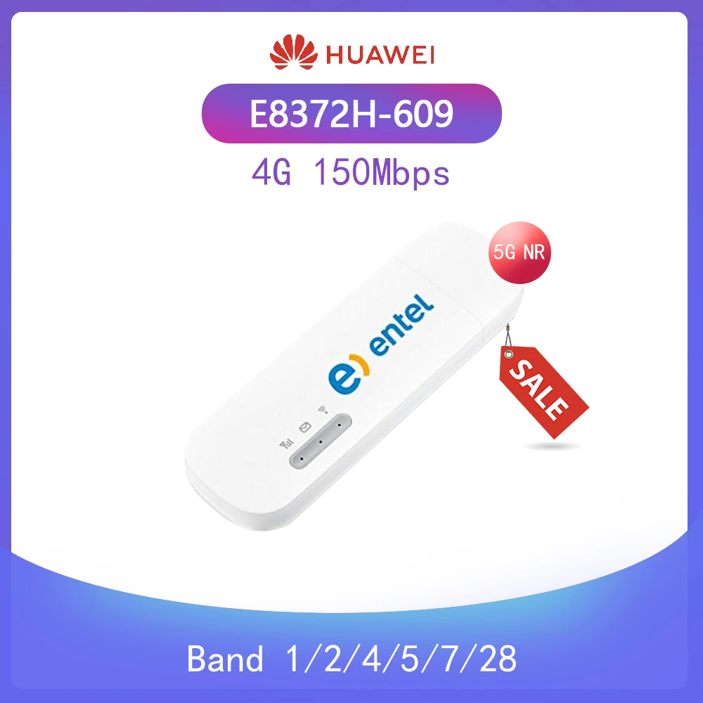 Odklenjena Huawei E8372h-609 Modem USB 4G LTE + Wifi Dongle Odklenjena BAM GSM (4G LTE ZDA latinska Karibi Evropa)