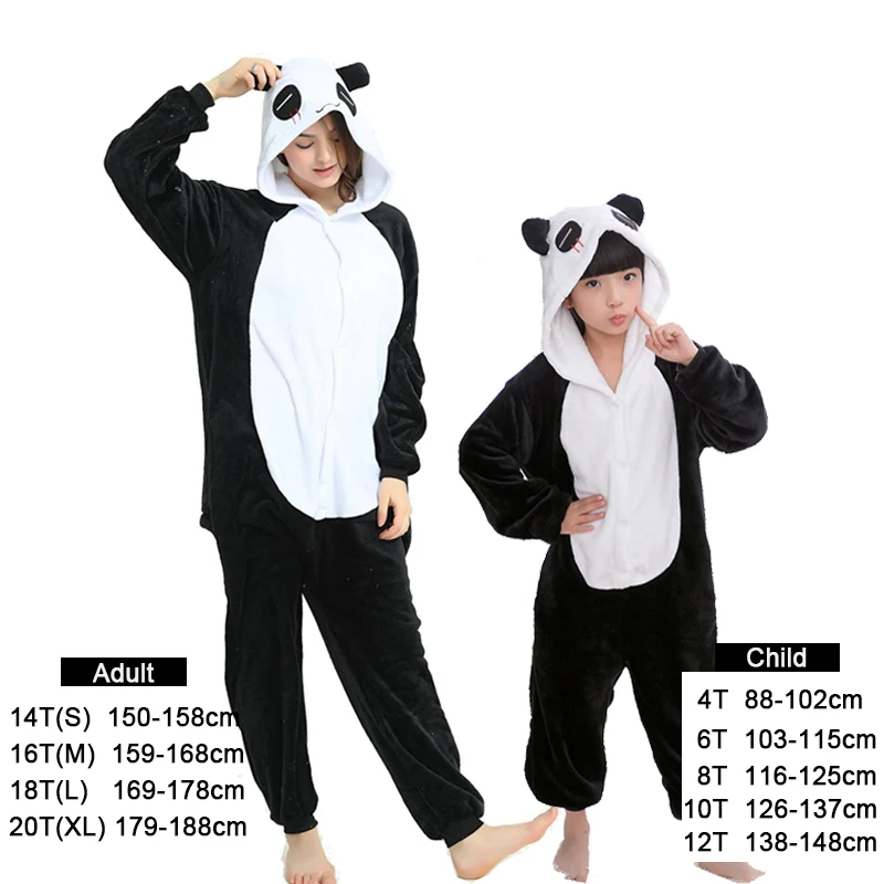 Odrasle Živali Samorog Panda Onesie Pajama ' Enske Mo {Ki Fantje Dekleta Nekaj 2020 Pozimi Pižamo Bo Ustrezala Kigurumi Sleepwear Flanela Pijama