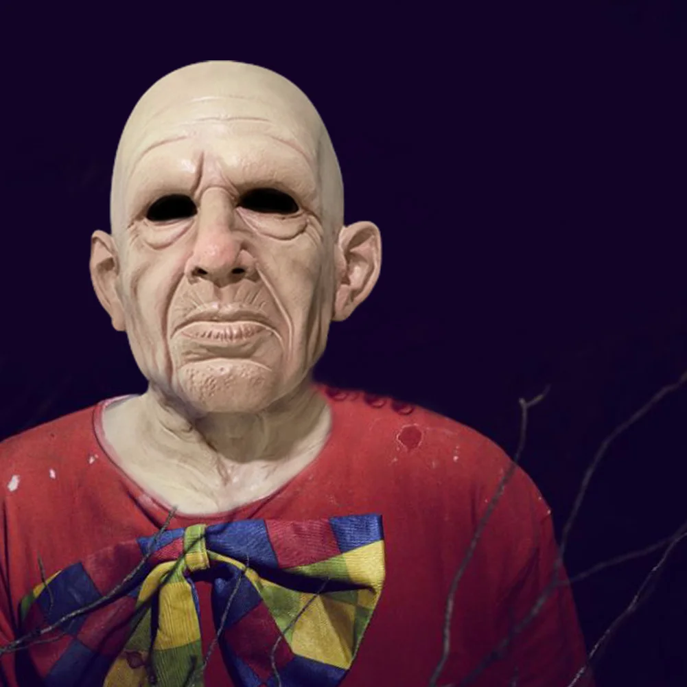 Odraslih Smešno Masko starec, Cosplay Praktična Šala za Stranko Halloween Silikonski Grozo Potegavščina Igrače Ljudje se Soočajo s Simulacijo Masko 40a