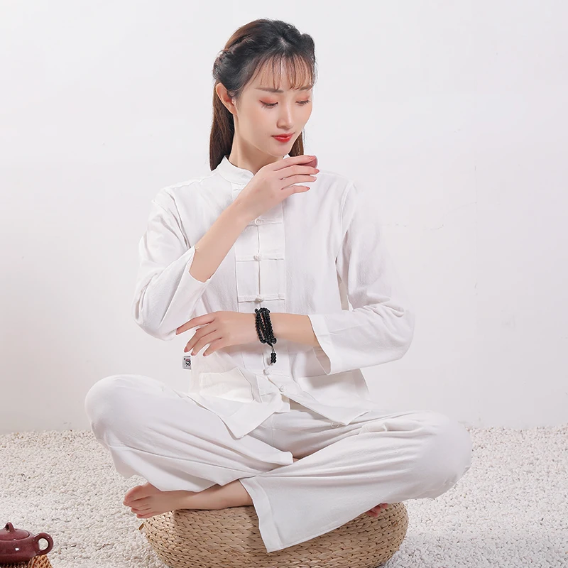 Odraslih Tai Chi Uniforme Bombaž Perilo 6 Barve Visoke Kakovosti Wushu Kung fu Oblačila Za Moške In Ženske Borilne veščine Wing Chun Obleko