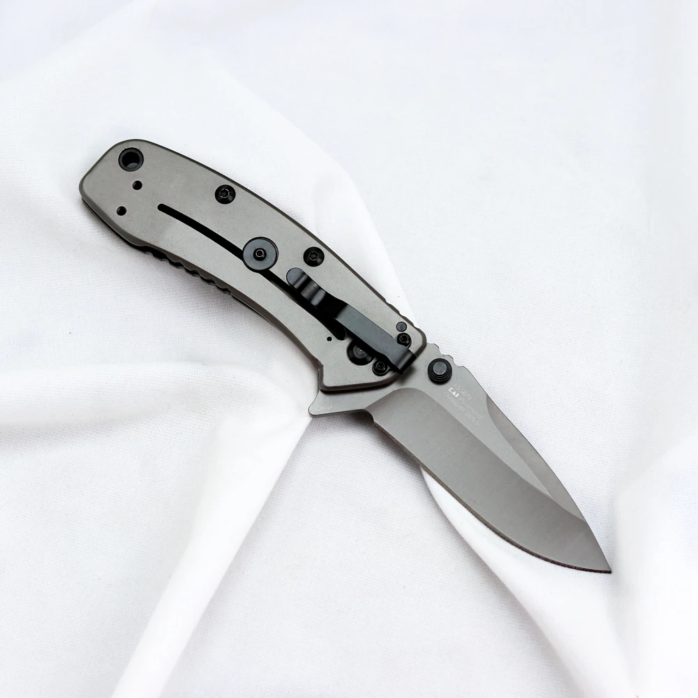 OEM KS 1555 1556 Večnamensko folding nož, 8CR13MOV rezilo z jekleno ročico praktično kampiranje, lov sadje nož EOS orodje