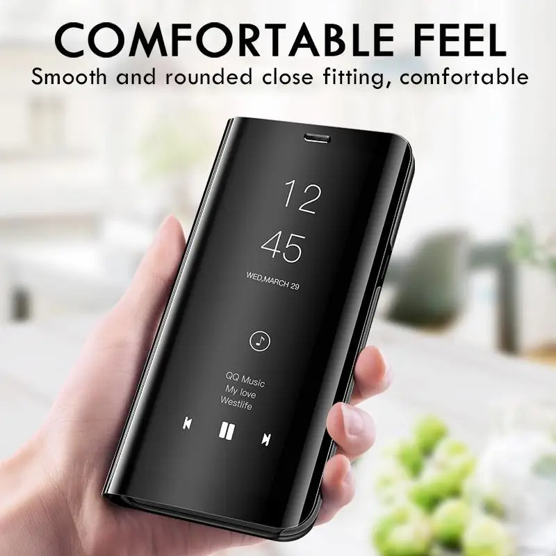 Ogledalo Smart Flip Primeru Telefon Za Samsung Galaxy S20 S30 Plus Ultra FE Fan Edition 5G Lite Mode Okno Stojalo zaščitni Pokrov