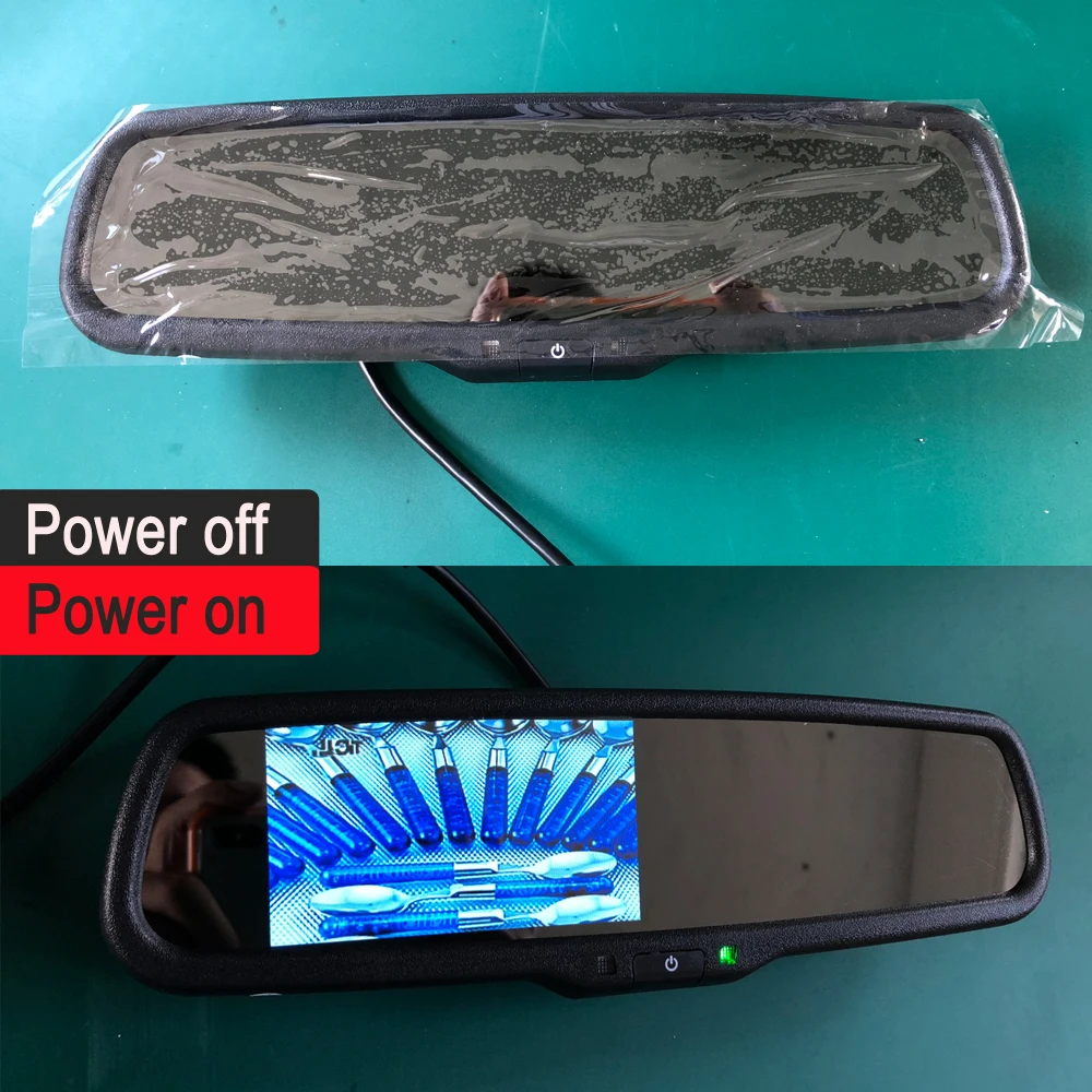 Ogledalo zaslon Avto ogledala mount kamera, zaslon Nosilec Auto Brighenss Spremembe Zatemnitev Pogled od Spredaj Kamero TFT LCD Zaslon