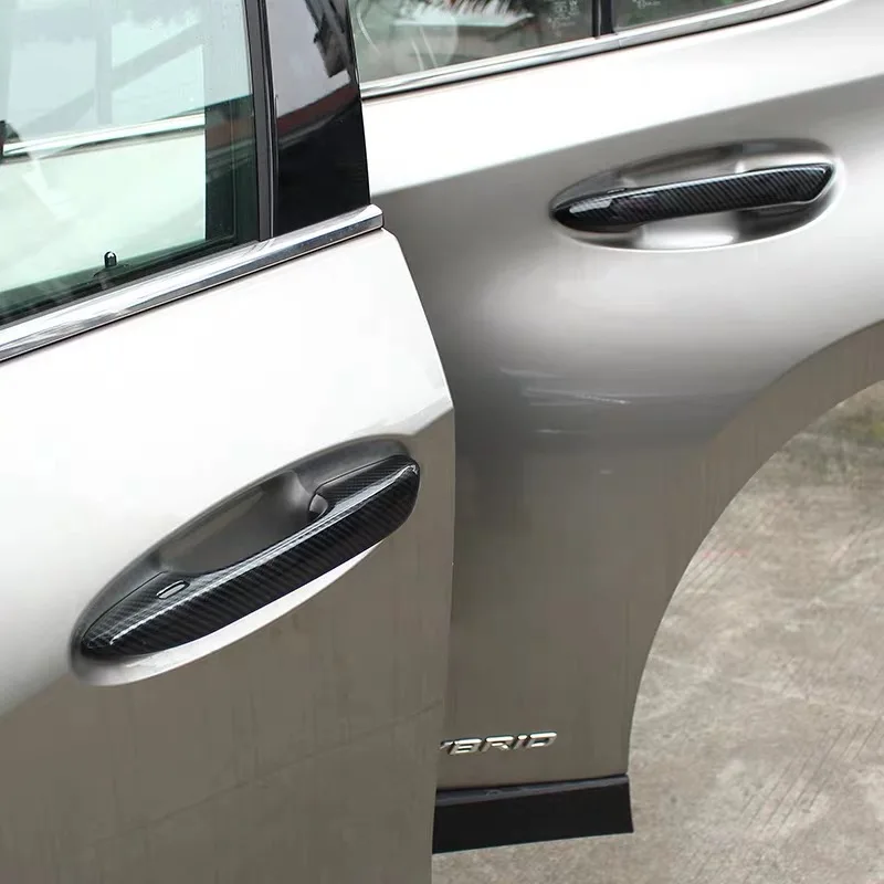 Ogljikov ABS Vrat Ročaj Dekorativni Pokrov Trim Pribor 4Pcs/Set Nalepke Za Lexus UX200 250H 260H 2019 2020