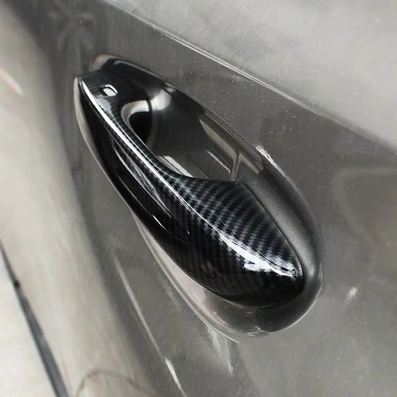 Ogljikov ABS Vrat Ročaj Dekorativni Pokrov Trim Pribor 4Pcs/Set Nalepke Za Lexus UX200 250H 260H 2019 2020
