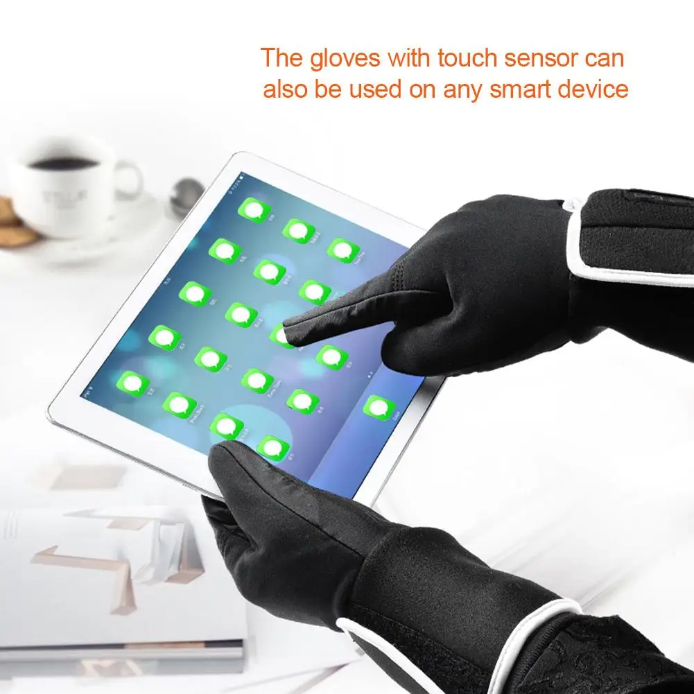 Ogrevane Rokavice Toplo Vodenje Smart Touch Screen Nepremočljiva Električno Ogrevane Rokavice Za Smučanje, Jahanje Rokavice Za Zimo Na Prostem