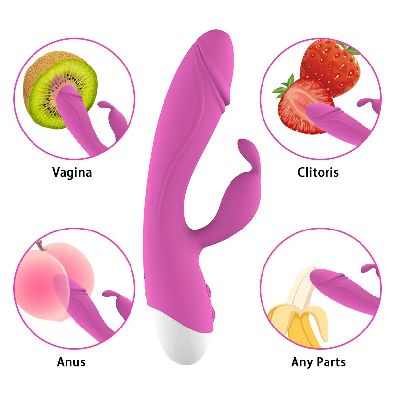 Ogrevanje G-Spot Vibrator Za Klitoris Stimulator Vibrating Dvojno Motorji Vagina Massager Ženski Masturbator Adult Sex Igrače 10 Načinov